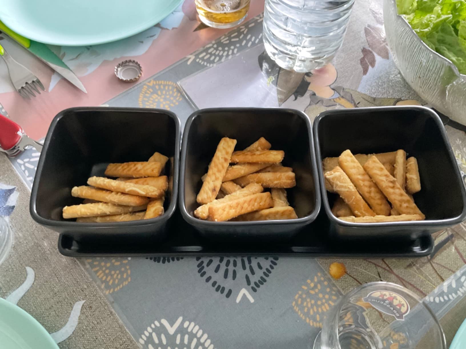 Wenko Black Outdoor Kitchen set ciotole snack 4 pezzi nero