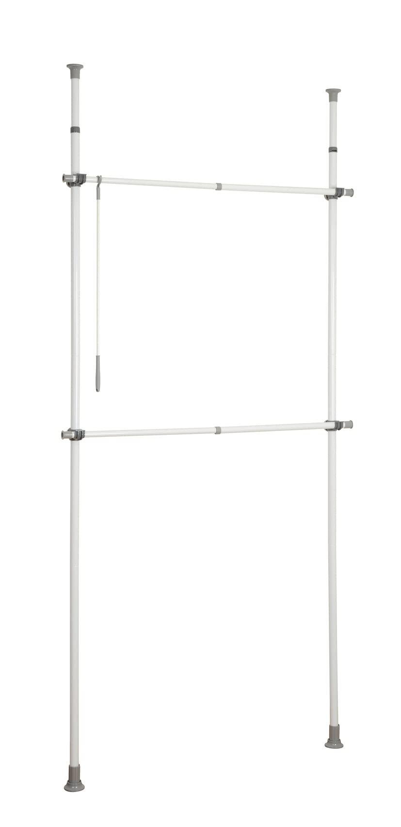 Wenko Herkules Basic Guardaroba Telescopico Nero 120 cm
