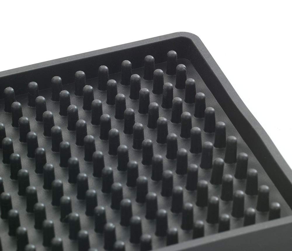 Wenko Maxi tappetino scolapiatti nero 40x30 cm antigraffio