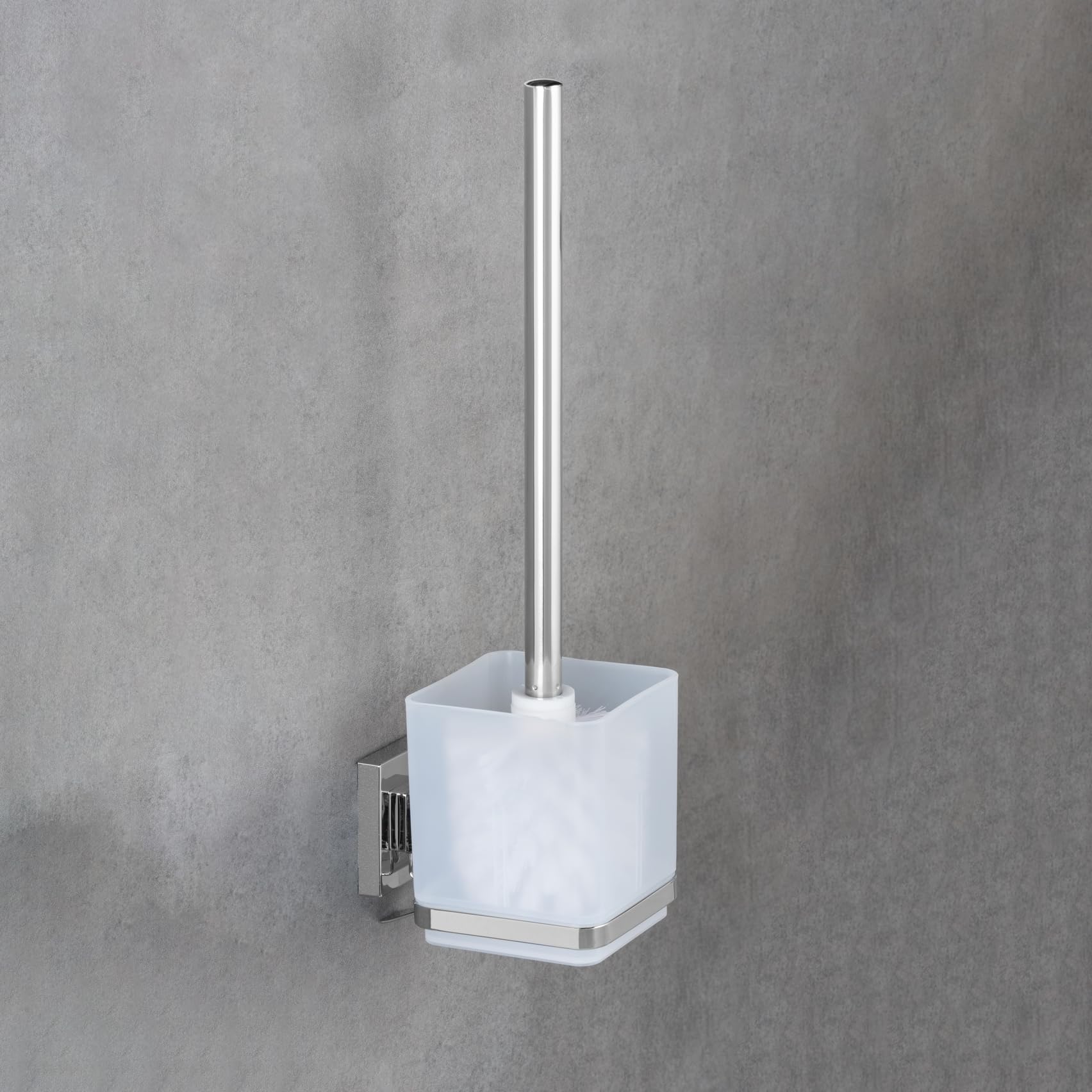 Wenko Vacuum-Loc Quadro set WC acciaio senza forare