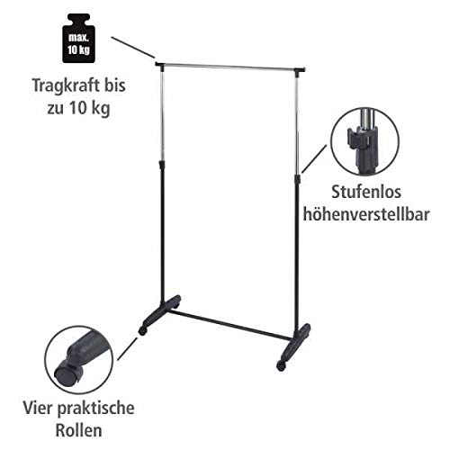 Wenko Mikey Appendiabiti Metallo Argento 170x38x90 cm