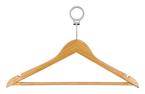 Wenko Hotel gruccia legno marrone sagomata 4 pezzi
