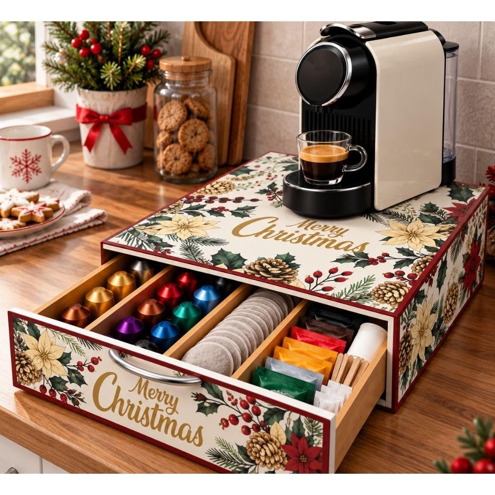 Cecaro Group cassetto porta capsule natalizio Merry Christmas