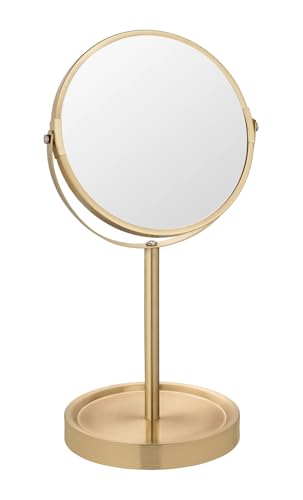 Wenko Alata specchio cosmetico oro opaco ingrandimento 3x