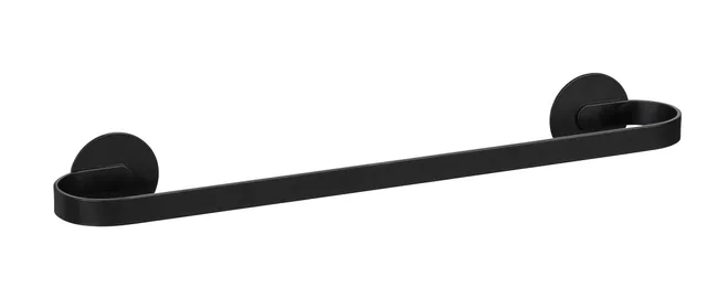 Wenko Bivio Turbo-Loc Uno Porta Asciugamani 40cm Nero Alluminio