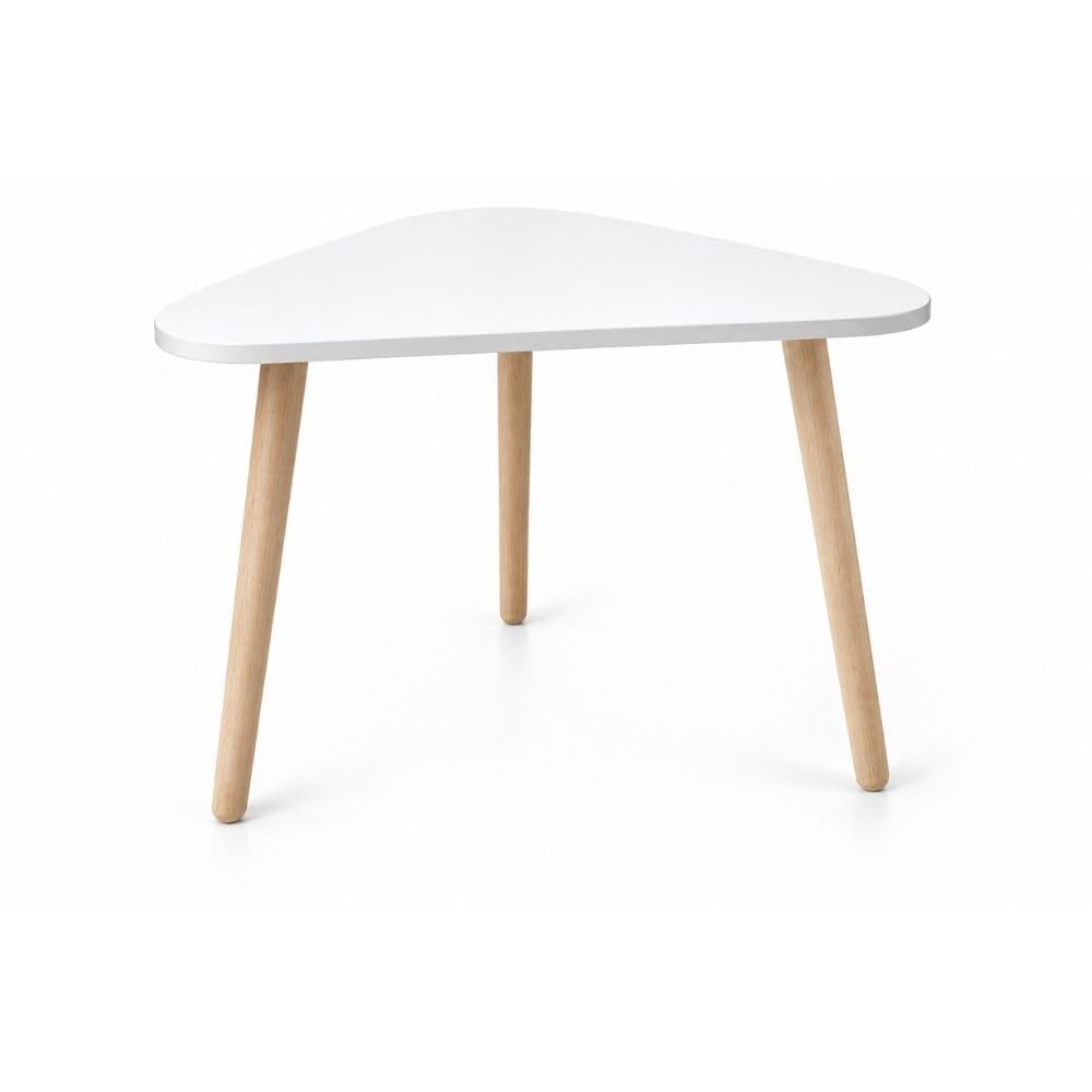 Cecaro Group tavolino triangolare bianco 44x38x39 cm 20 kg