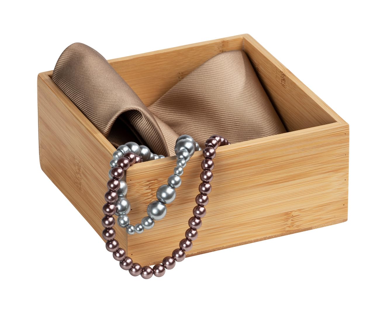 Wenko Terra organizer bambù 3 scomparti 15x7x15 cm naturale