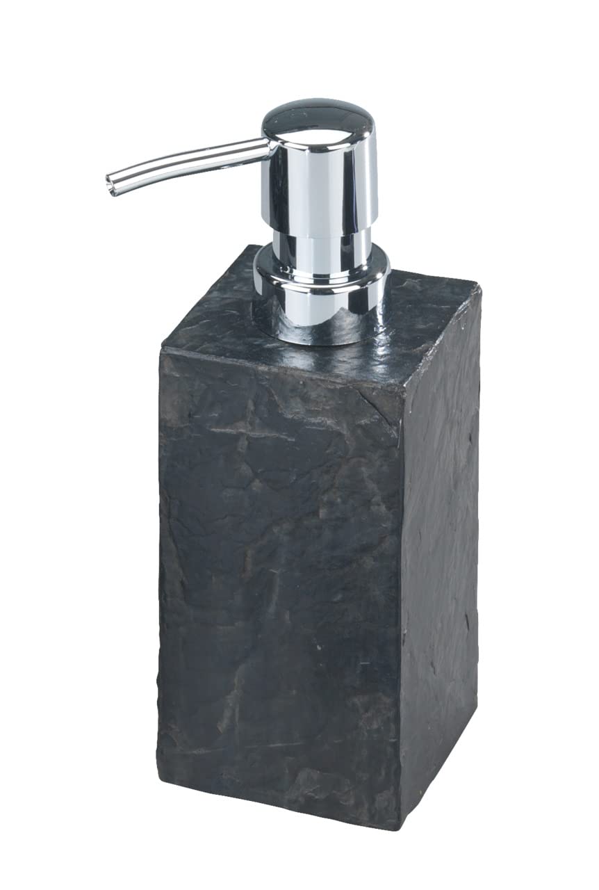 Wenko Slate Rock dispenser sapone 250 ml antracite effetto ardesia