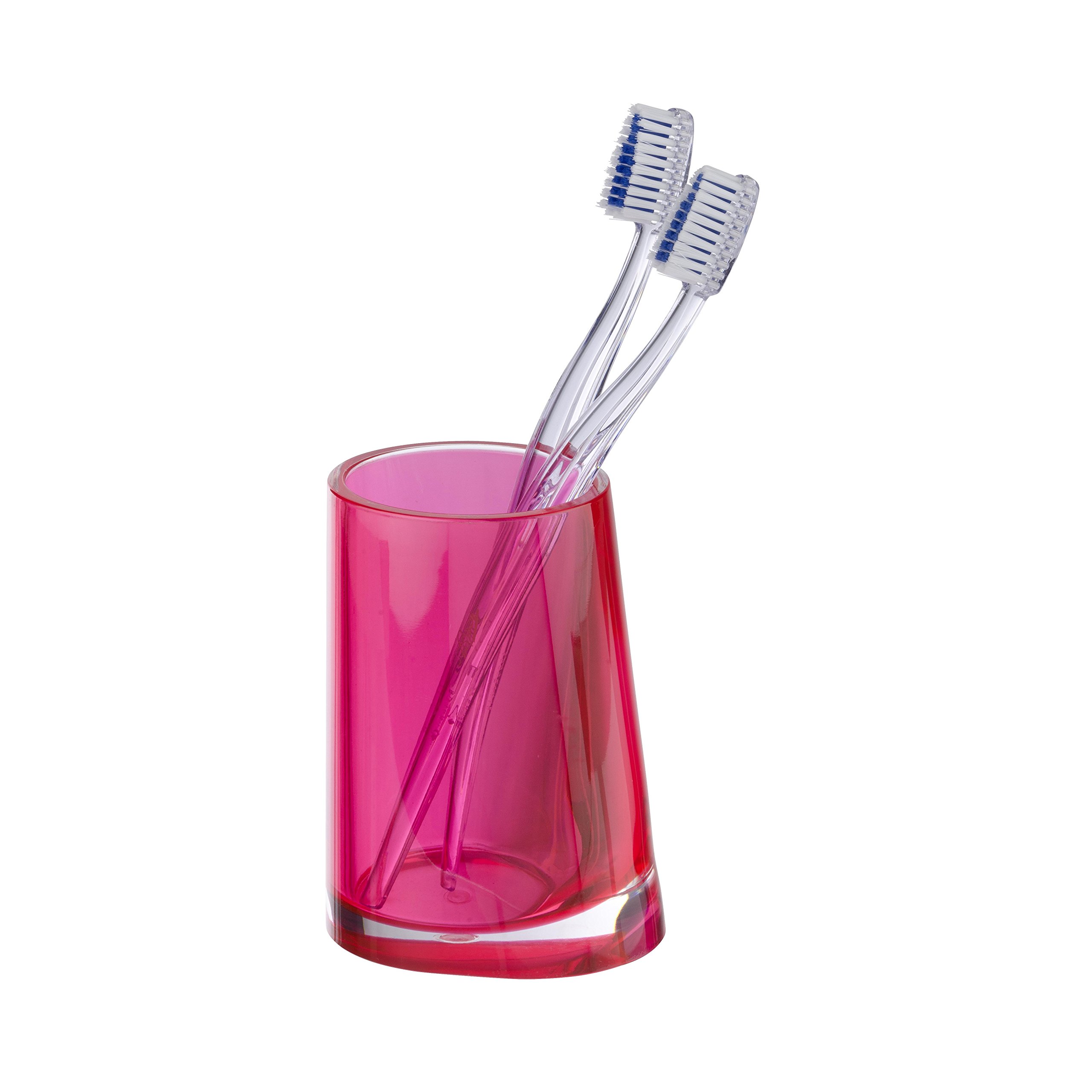 Wenko Home bicchiere portaspazzolini crema Ø 7,5x11,5 cm acciaio