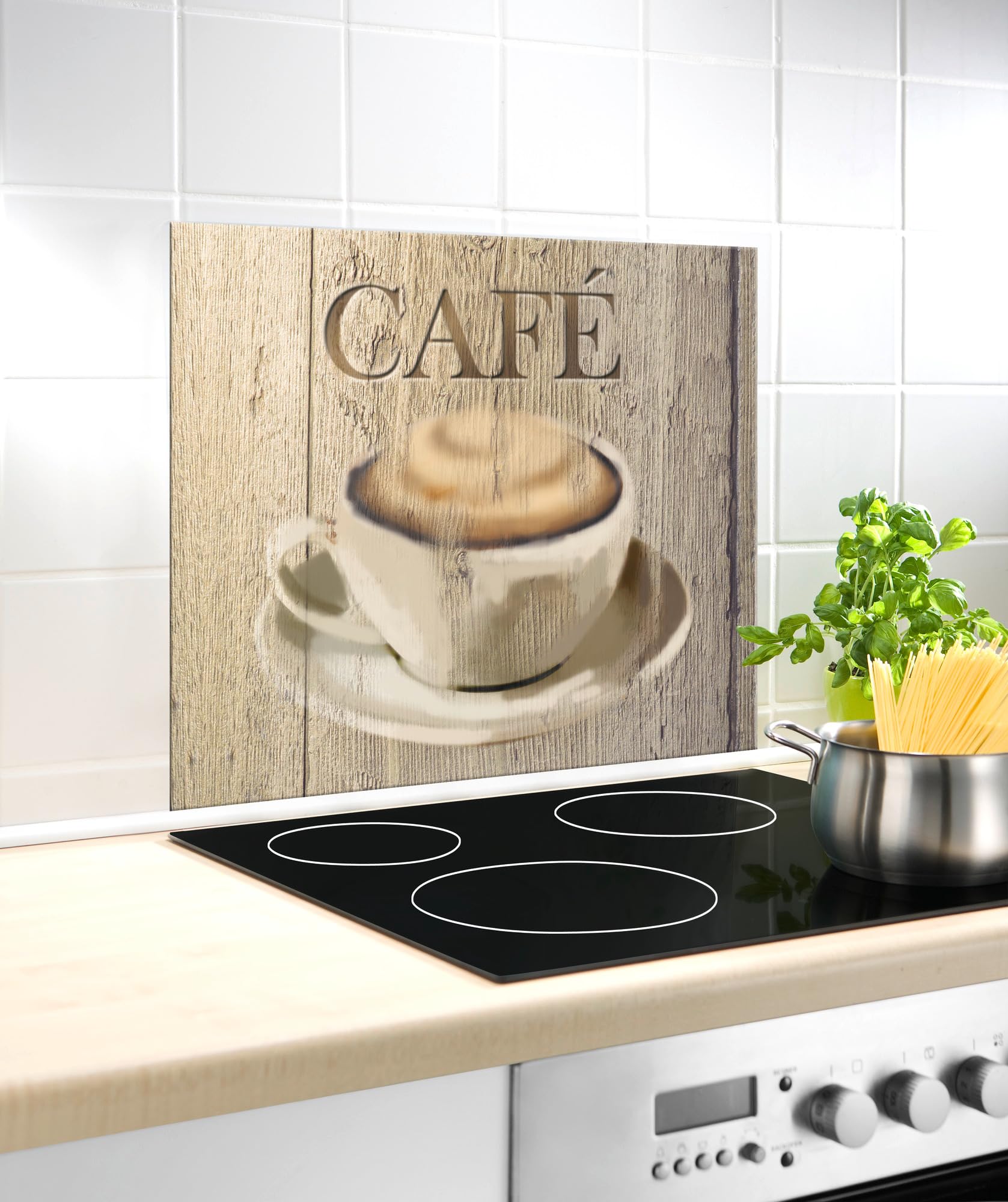 Wenko Paraschizzi Vetro Caffè 60x50 cm Temperato 4 mm
