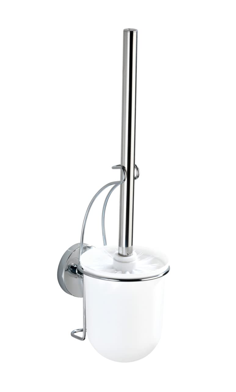 Wenko Milazzo Vacuum-Loc portascopino 12x10x36,5 cm cromo