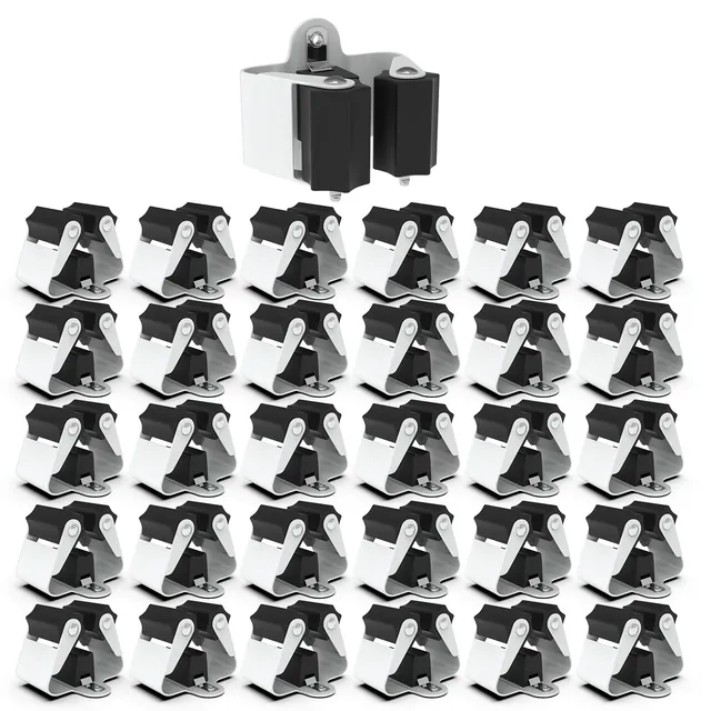 3-H portascope da muro nero 30 pezzi per manici 20-35 mm