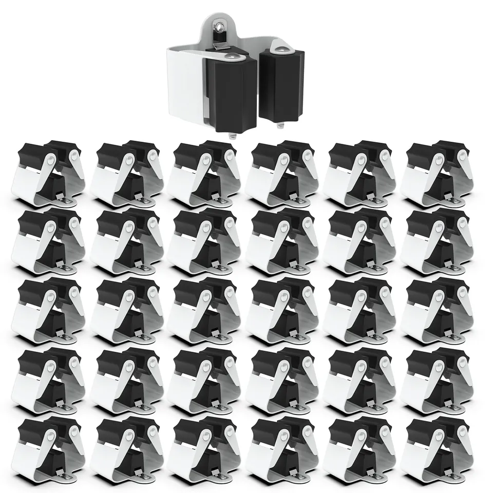 3-H portascope da muro nero 30 pezzi per manici 20-35 mm