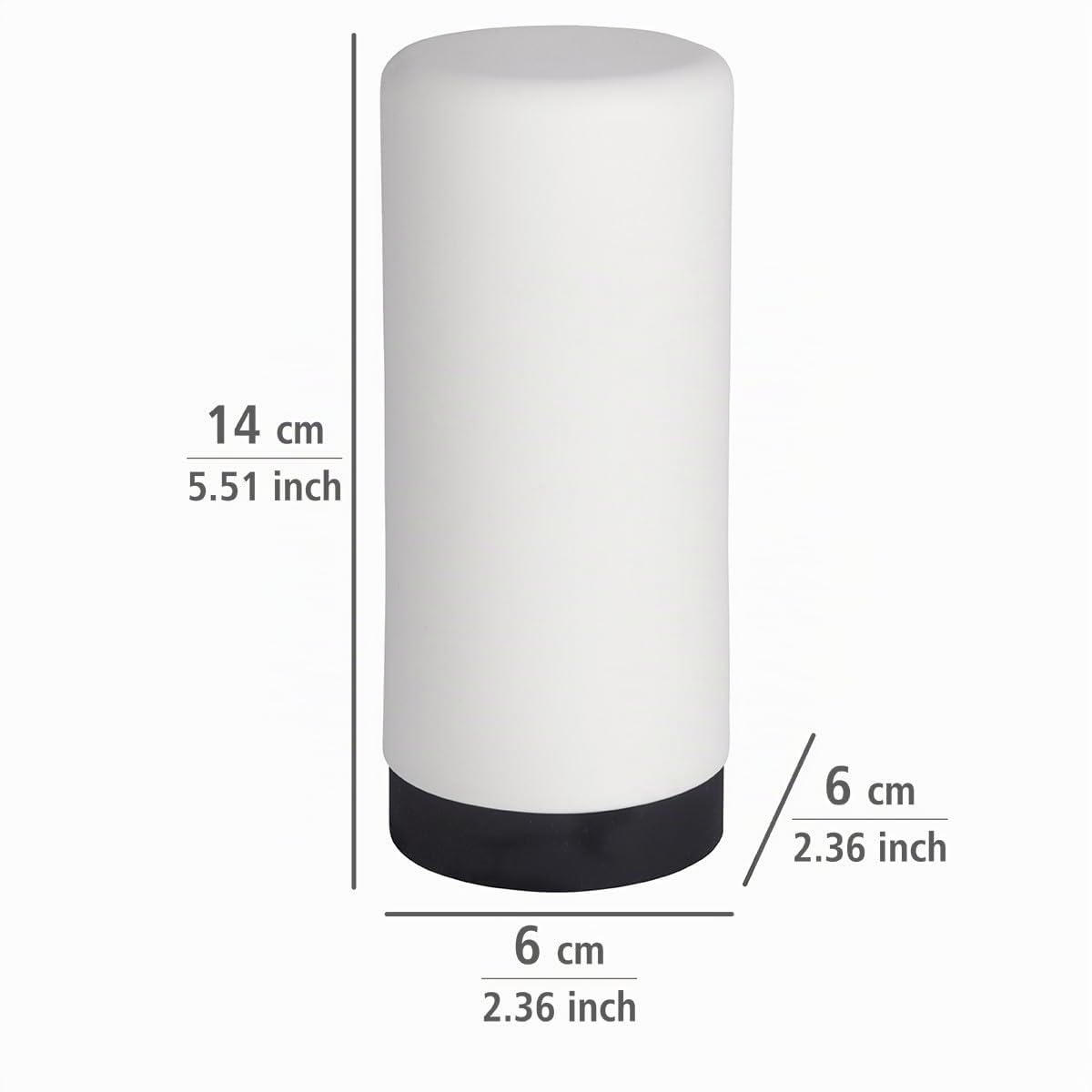 Wenko Easy Squeeze dispenser sapone bianco 250 ml silicone