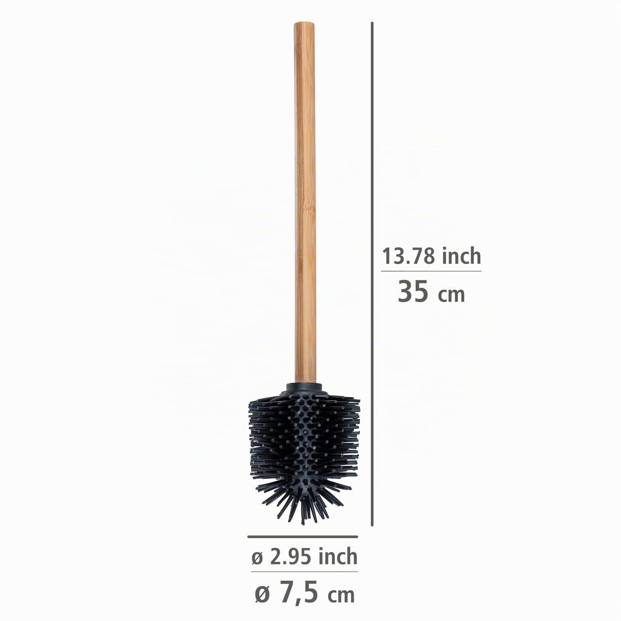 Wenko Scopino WC Silicone Bambù 25360100 Nero 35 cm