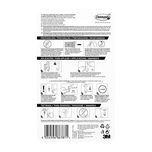 Command 17034B gancio adesivo nero 1,3 kg medium