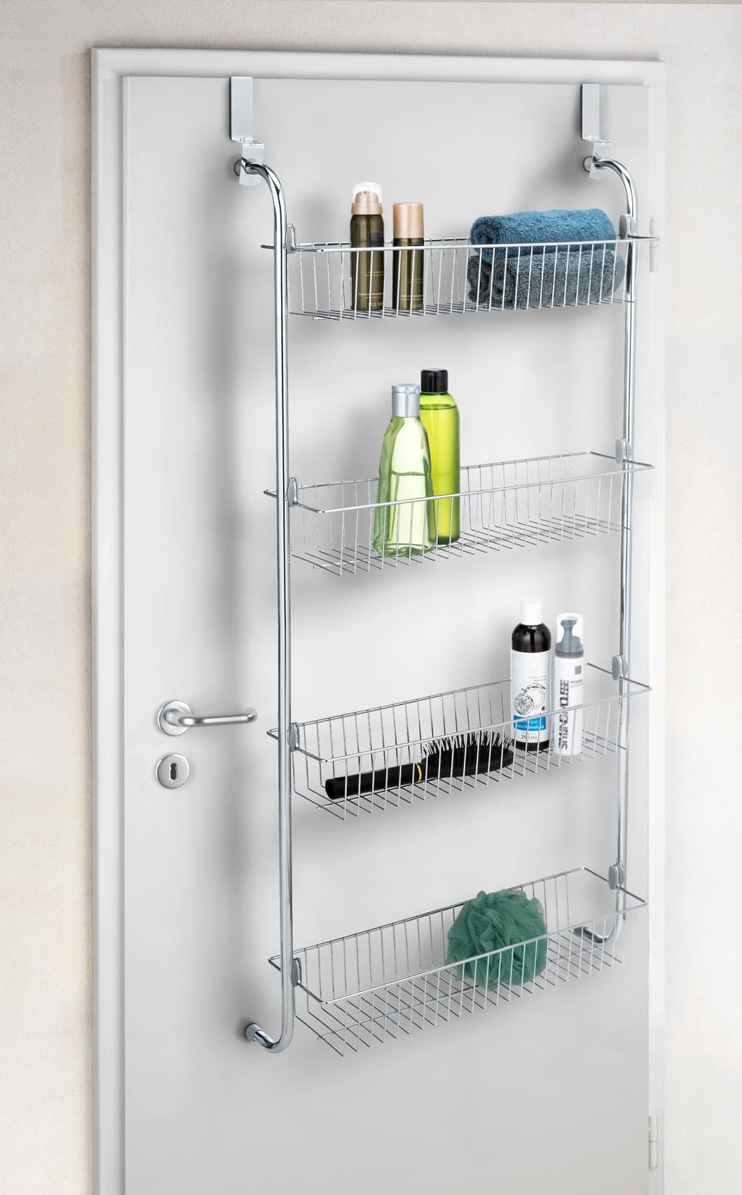 Wenko Mensola Porta XL 4 Cesti 50x109x14 cm Cromata