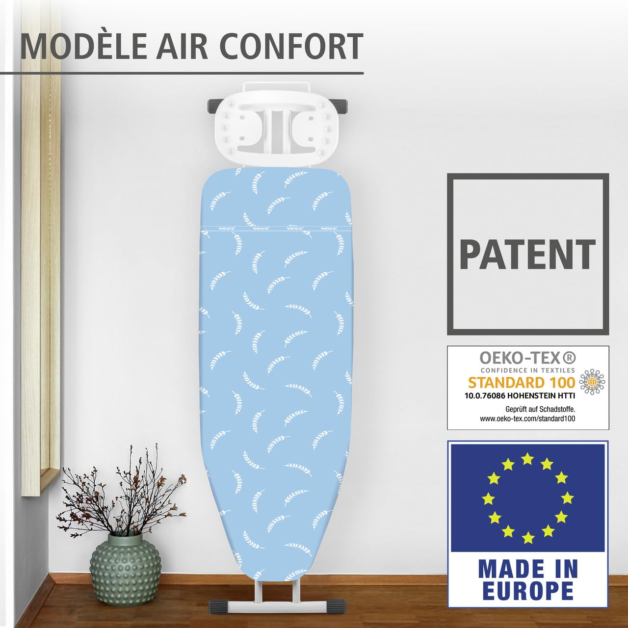 Wenko Air Comfort M Copriasse Stiro Alluminio 125x40 cm 5 Strati