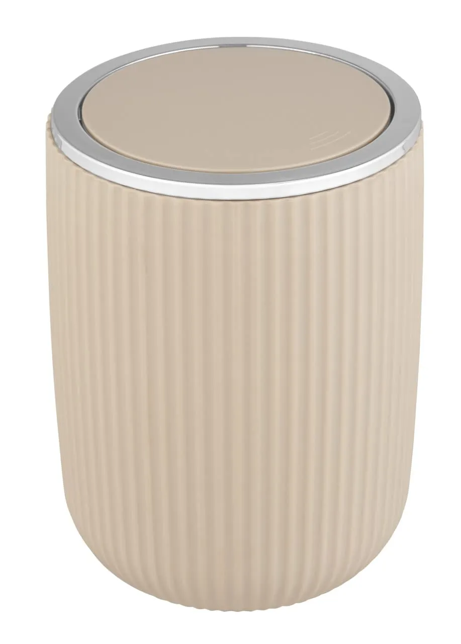 WENKO Agropoli S cestino bagno basculante beige 2 L