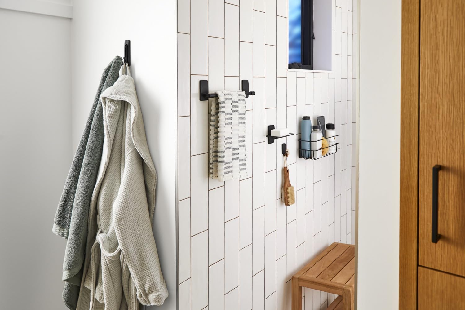 Command Gancio Doppio Grande gancio bagno nero 1,8 kg