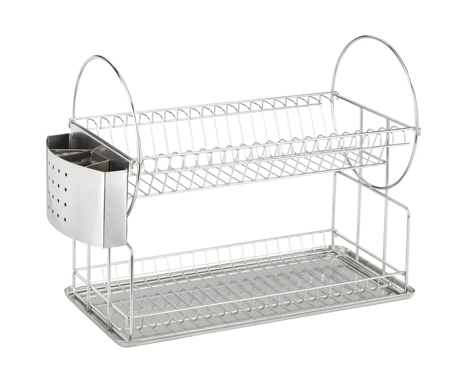 Wenko Exclusiv Duo 2329100 scolapiatti inox 49x33 cm