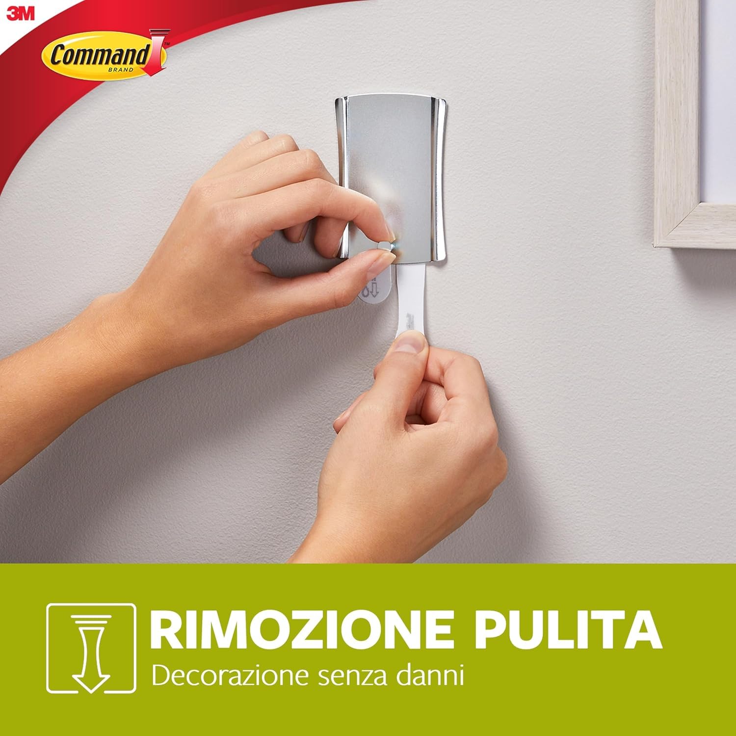 Command XL gancio adesivo cornici argento 4 pezzi 3,6 kg