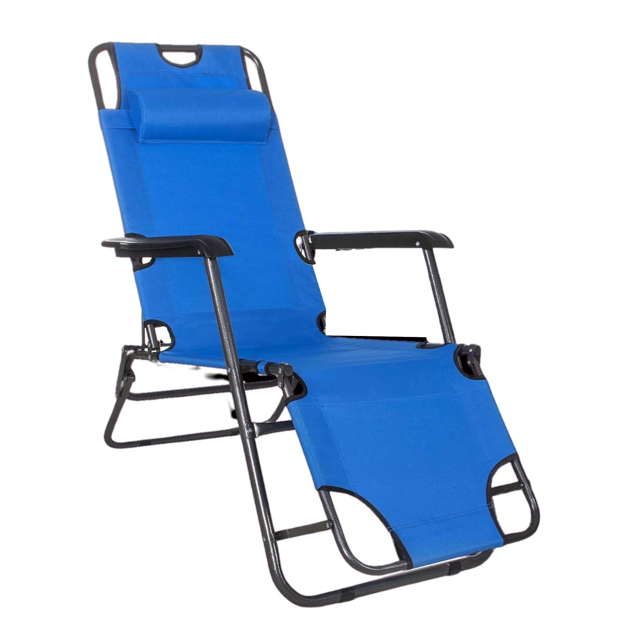 Cecaro Group lettino prendisole braccioli blu 120 kg