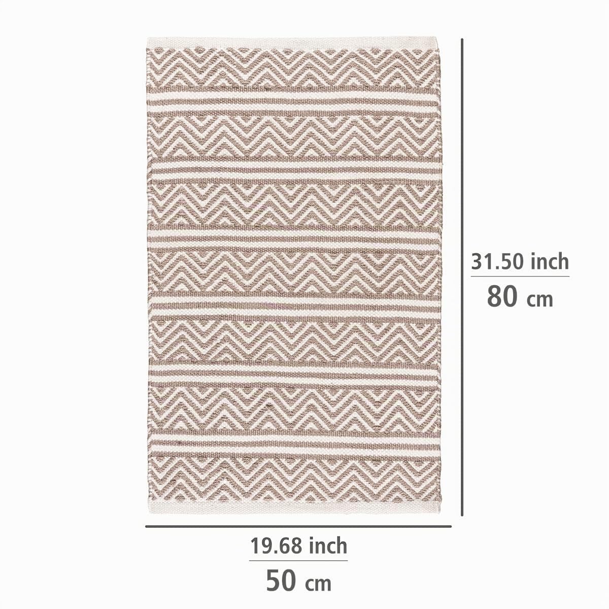 Wenko Shaki Tappetino Bagno Beige 50x80 cm antiscivolo