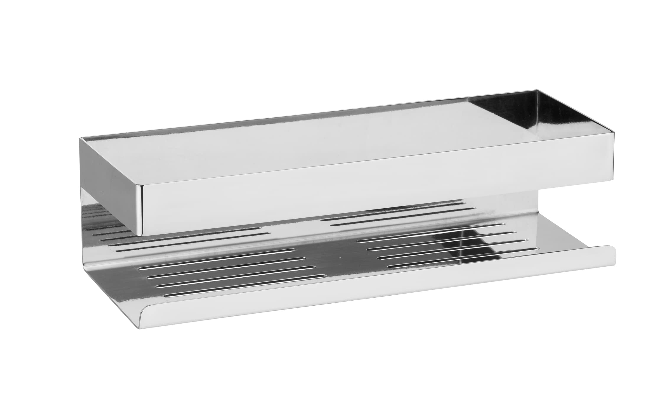 Wenko Turbo-Loc Genova mensola bagno inox opaco 30 cm