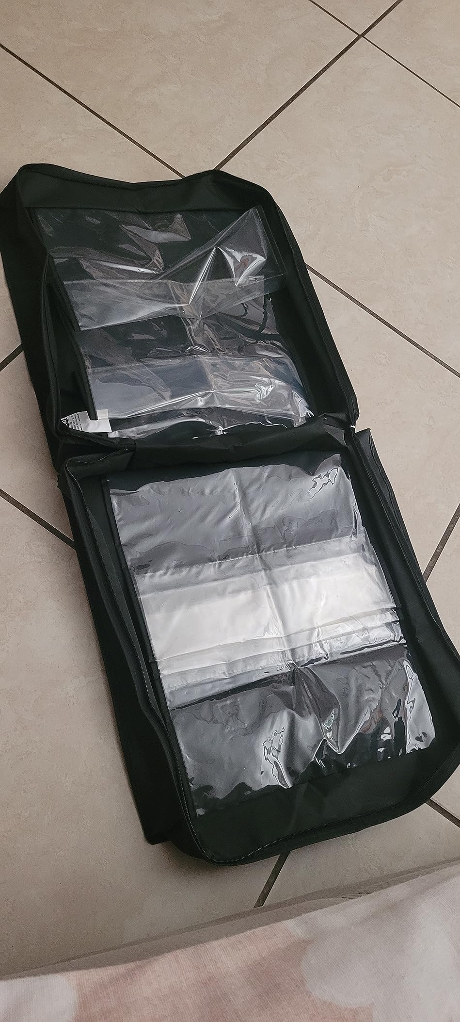 WENKO Deep Black custodia portascarpe 3 paia nero PEVA