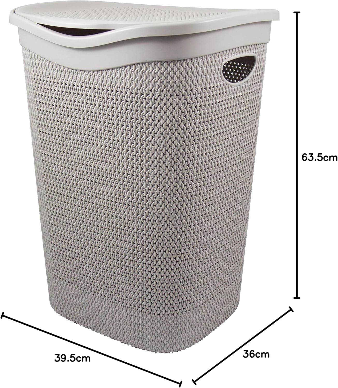 Cecaro Group Cesto Portabiancheria Coperchio Tortora 63,5 cm