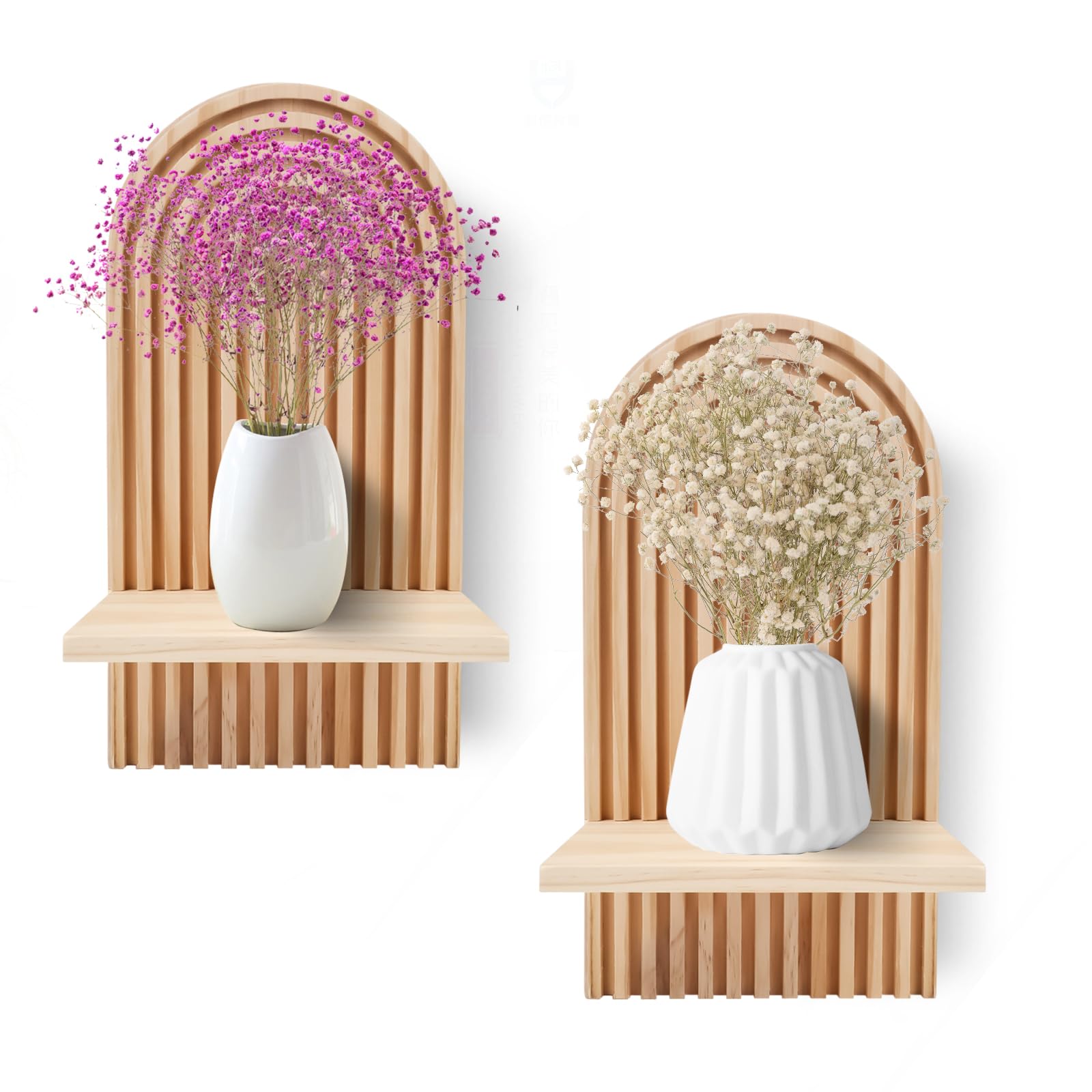 Gachiwar Mensola Parete Legno Beige 34,5 cm Cameretta