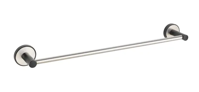 Wenko Udine Uno portasciugamani nero opaco 40,5 cm inox