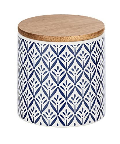 WENKO Lorca barattolo cucina ceramica 0,45 L blu