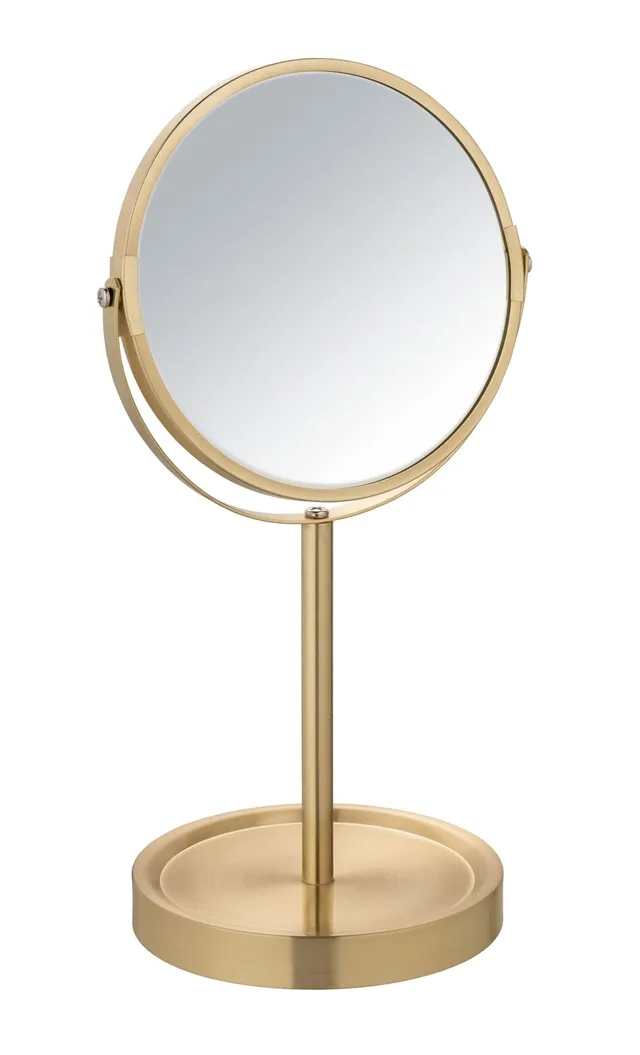 Wenko Alata specchio cosmetico oro opaco ingrandimento 3x