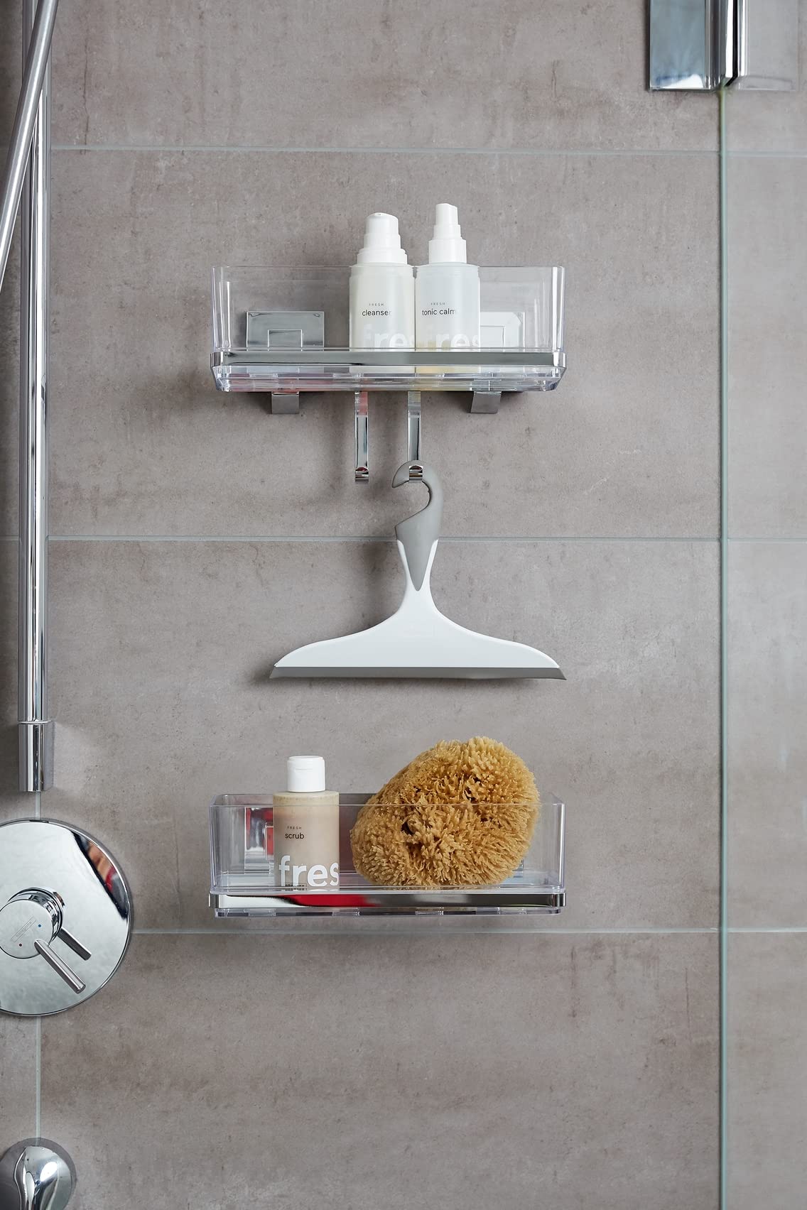 Wenko Vacuum-Loc Quadro mensola bagno inox 38,5 cm