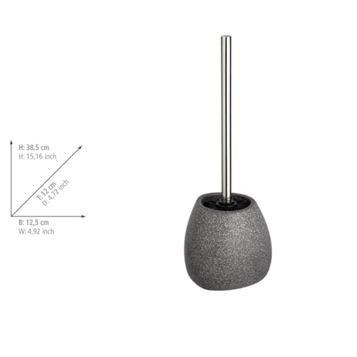 Wenko Pion scopino WC ceramica grigio effetto pietra
