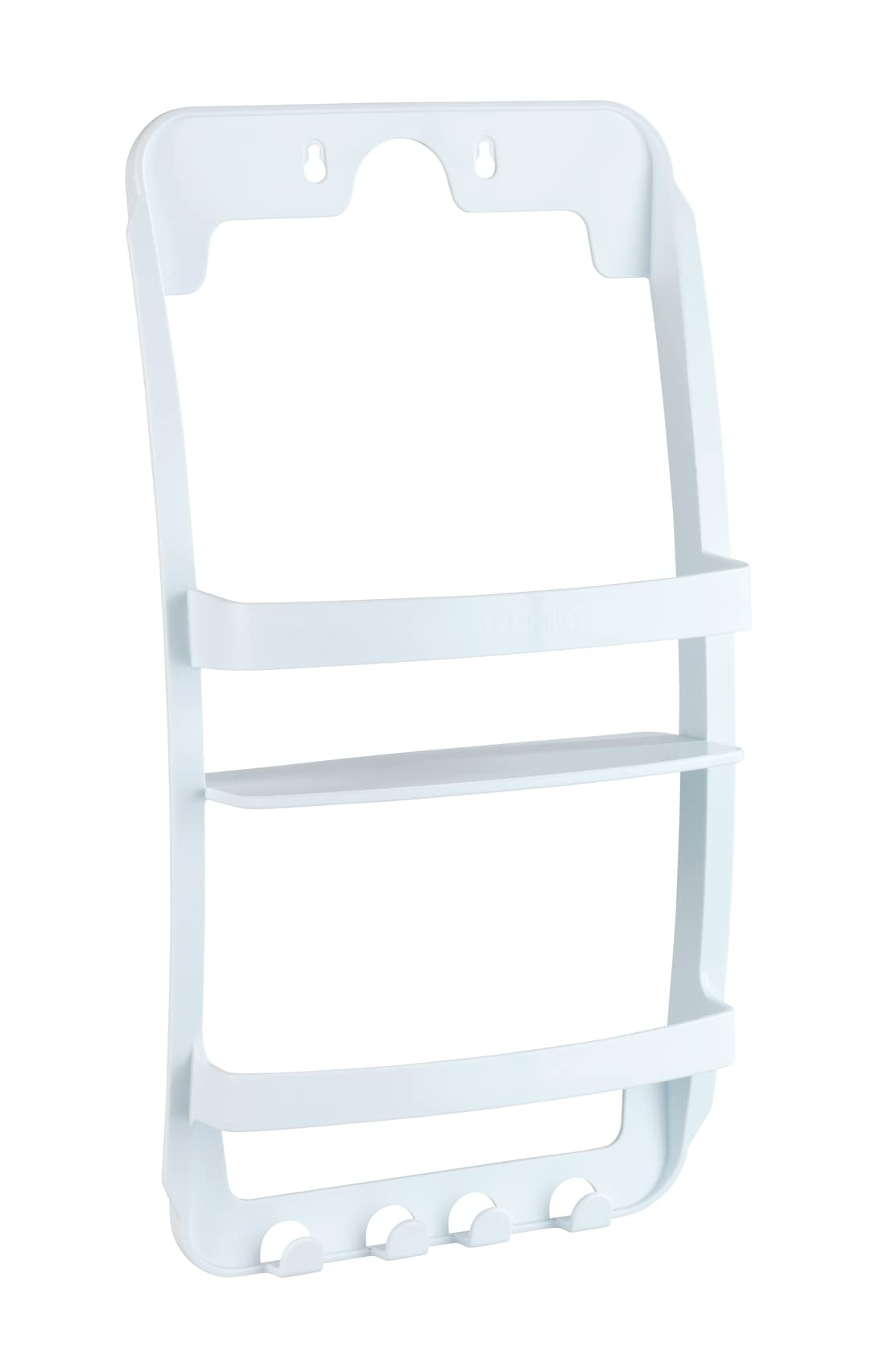 Wenko portaoggetti doccia scaffale bianco 26x54 cm