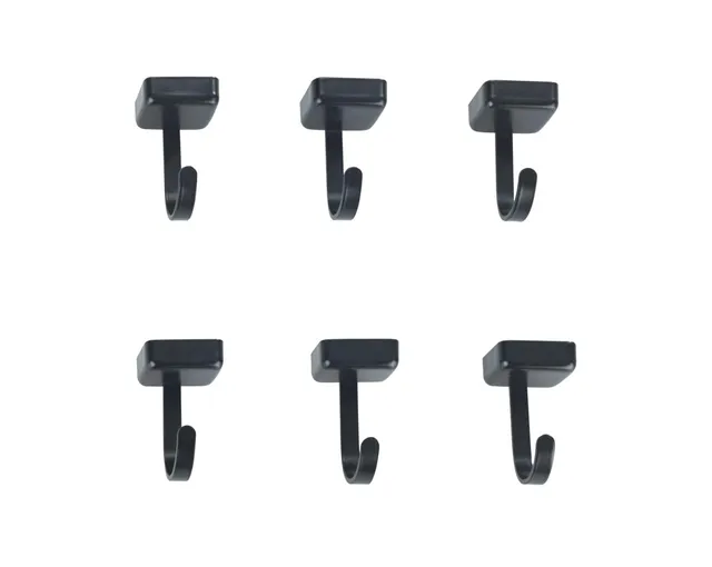 Wenko Jet ganci magnetici set 6 pezzi neri senza forare