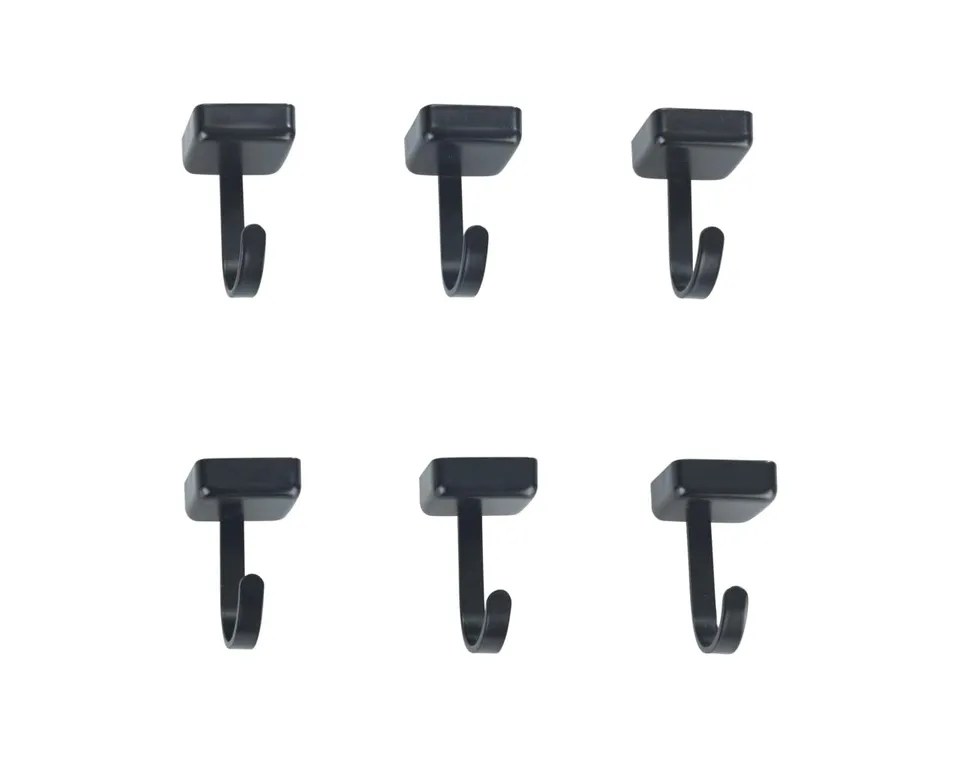 Wenko Jet ganci magnetici set 6 pezzi neri senza forare