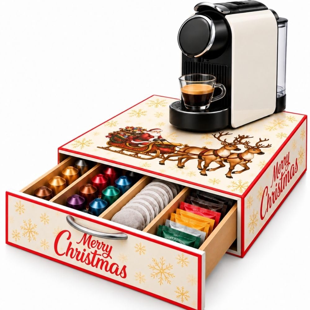 Cecaro Group cassetto porta capsule natalizio Merry Christmas