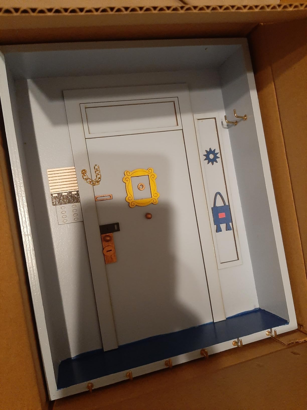 Gachiwar portachiavi da muro porta Monica viola 6 ganci magnetico
