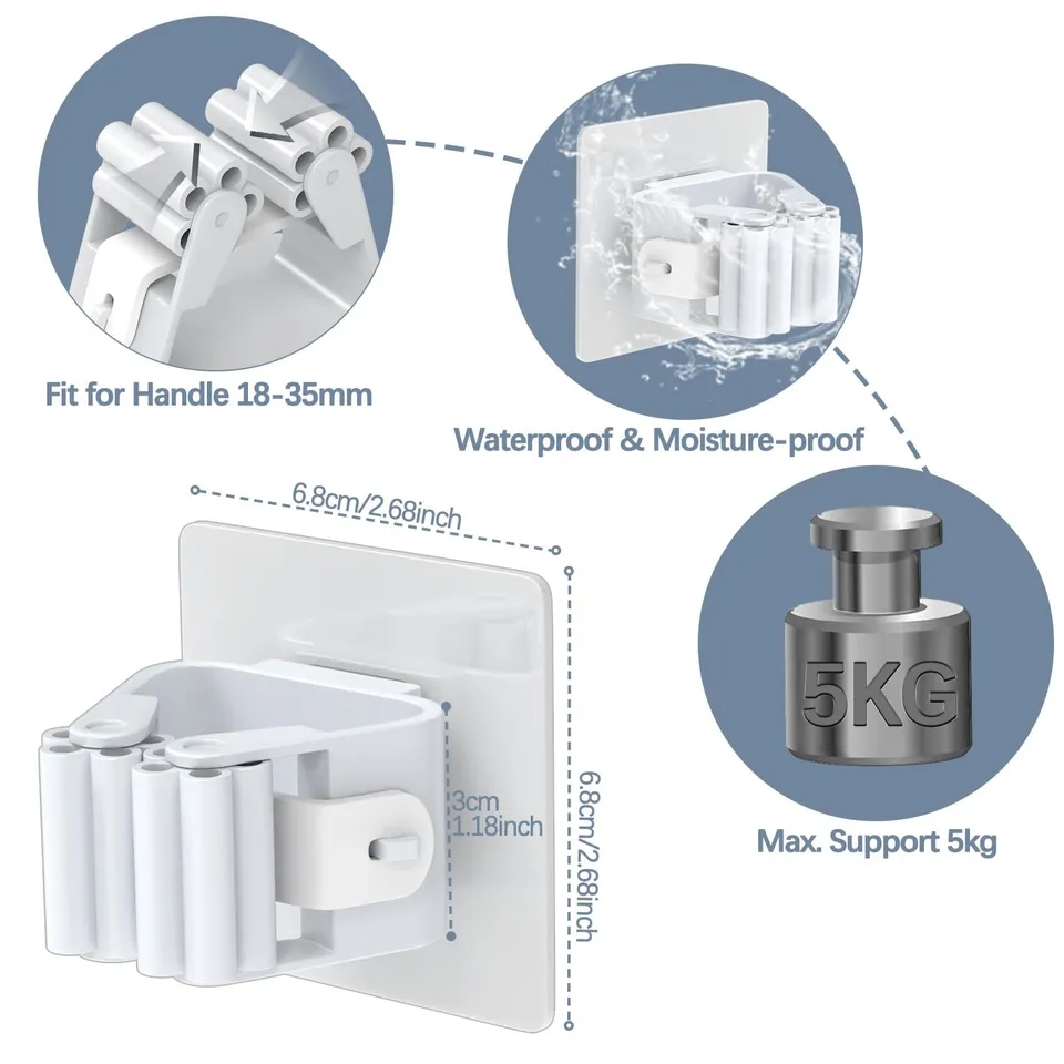 3-H portascope adesivo da parete 24 pezzi bianco 4,5 kg