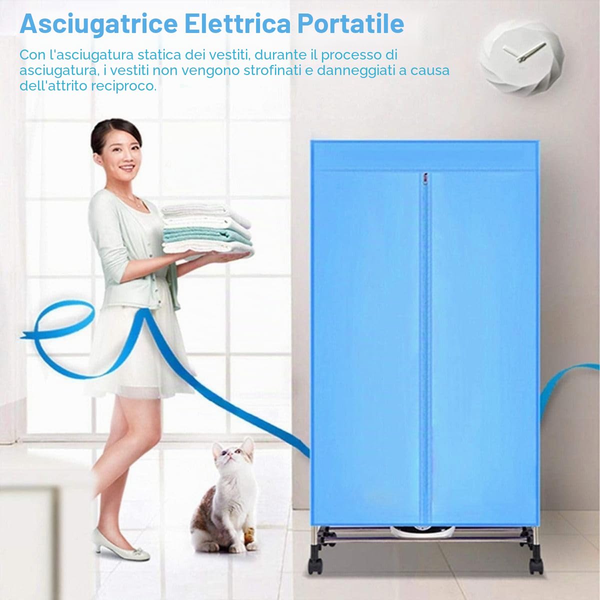 Cecaro Group Box Asciugabiancheria 1000W con Timer