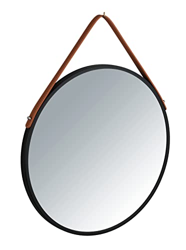 Wenko Borrone Specchio Rotondo Parete Ø 40 cm Nero