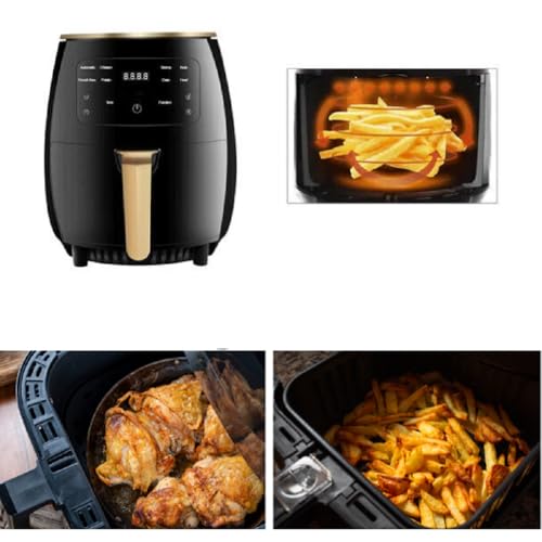 Cecaro Group Friggitrice ad Aria 6L 2400W Touch Nera