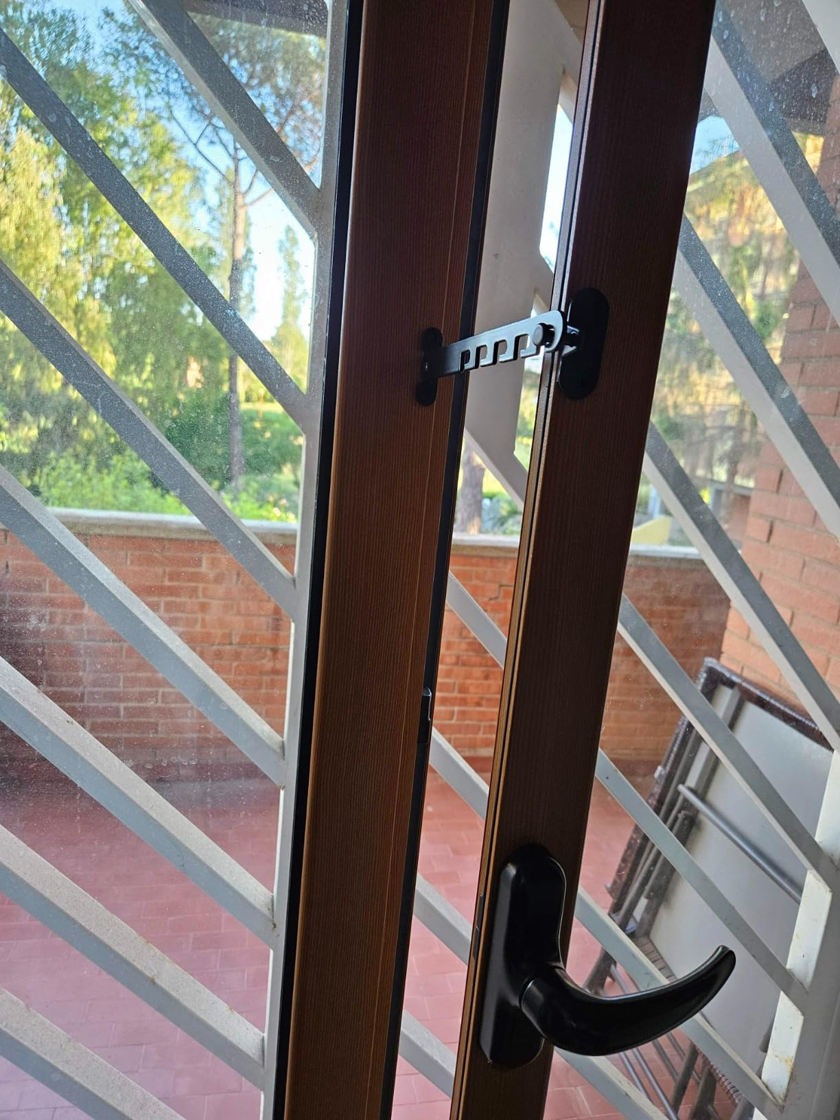 Lxoraziy Ferma Finestra Limitatore Nero 1 Pezzo 165 mm