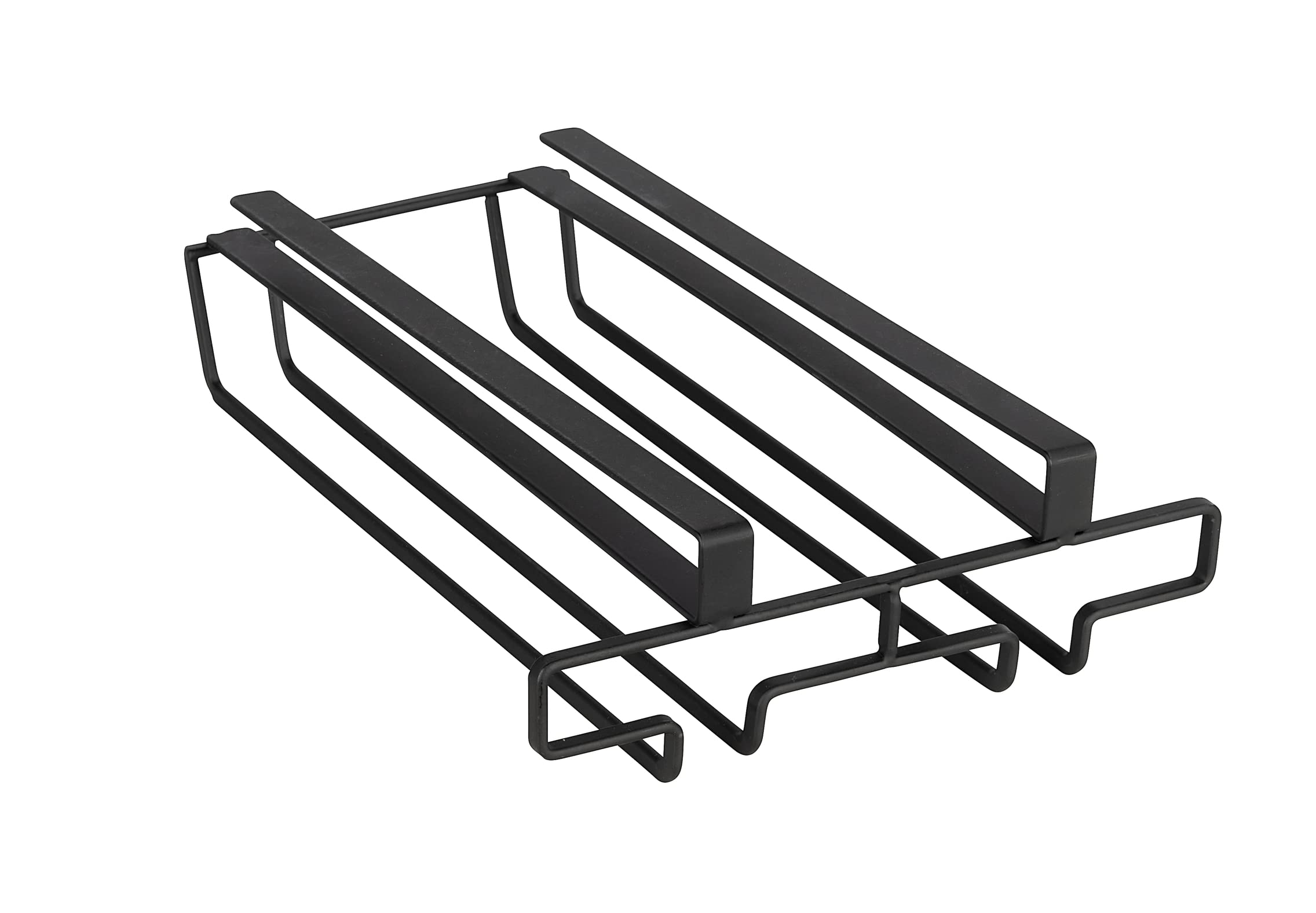 Wenko portabicchieri sottopensile 20x28 cm nero per 6 bicchieri