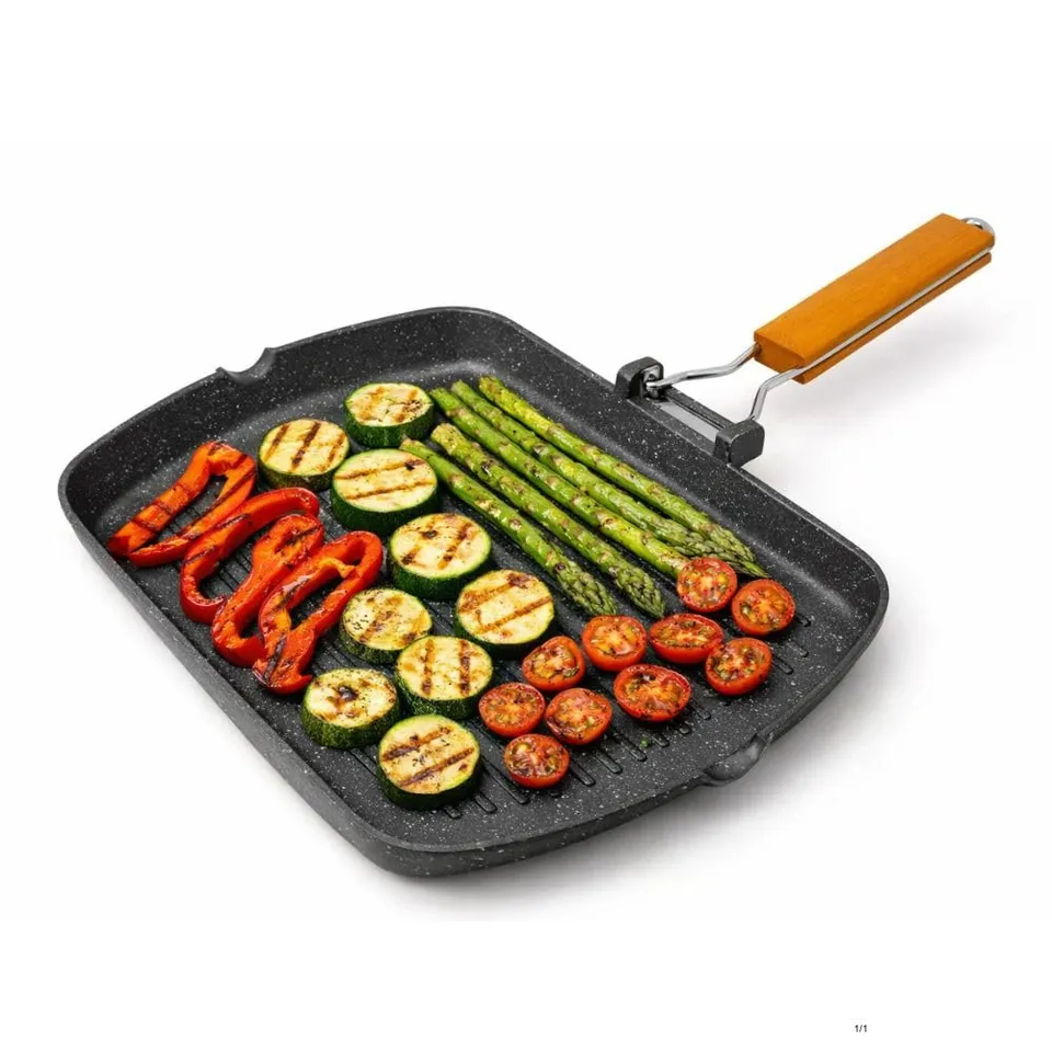 Cecaro Group Bistecchiera 36x26 cm grill antiaderente pietra
