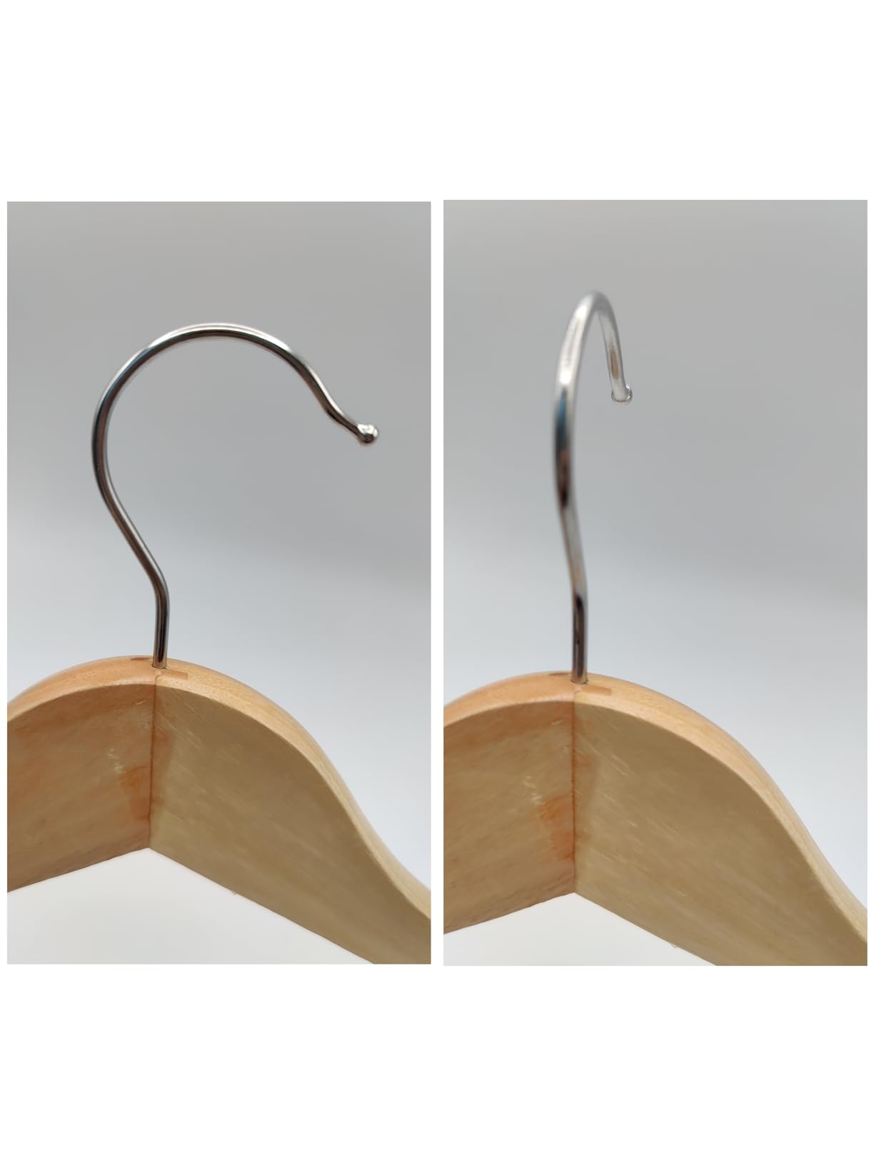 Wenko Eco Grucce Legno Naturale 45 cm 24 Pezzi salvaspazio